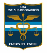 Logo de la Escuela Superior del Comercio Carlos Pellegrini. 